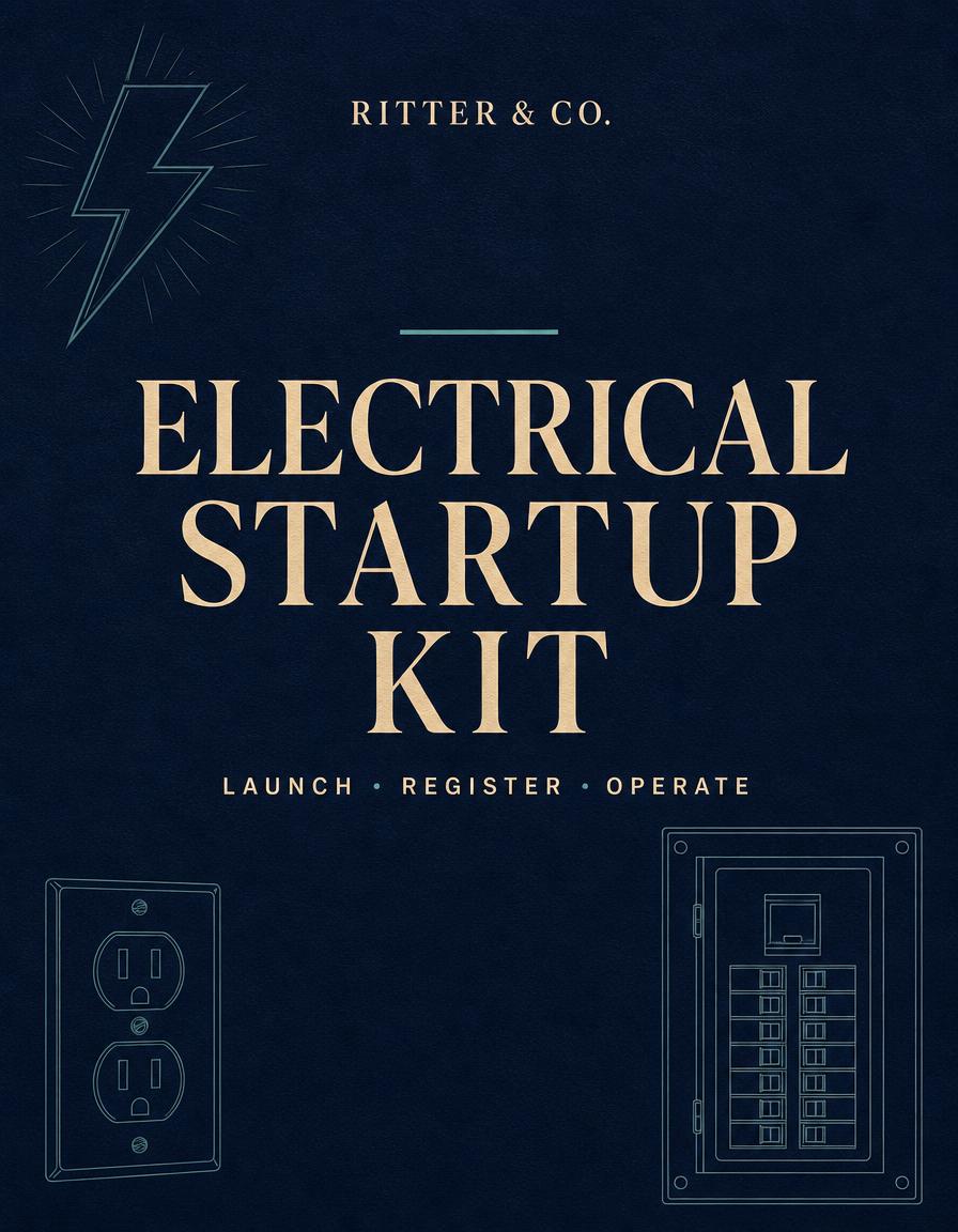 Sample page from Electrical Business Startup Kit