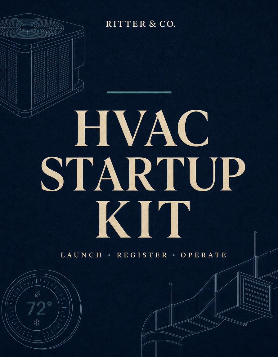 Sample page from HVAC Business Startup Kit