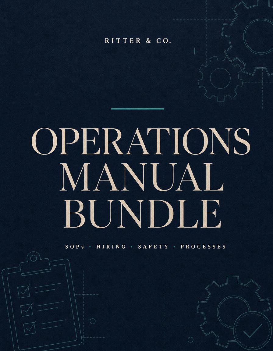 Sample page from Operations Manual Bundle